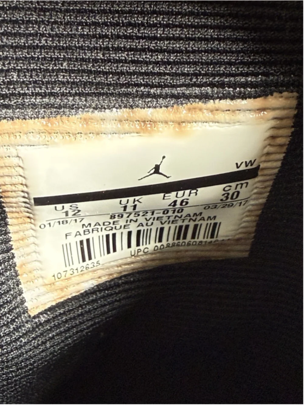 jordan 897521-010 Air Jordan 2 Retro Deconstructed Triple Black